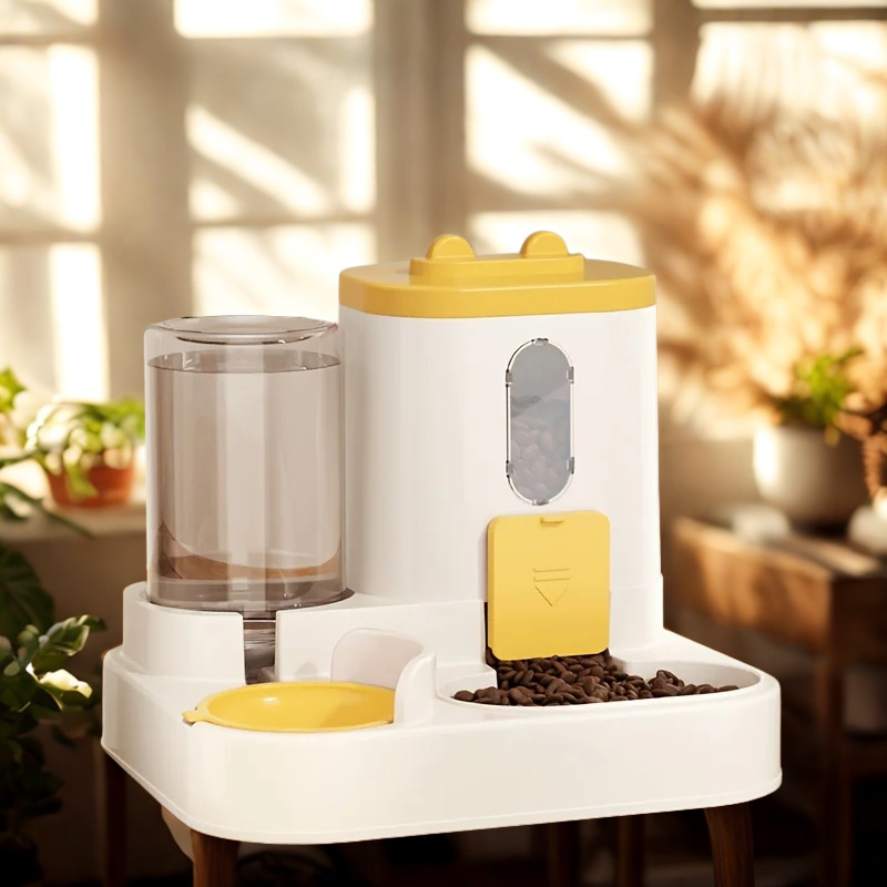 Automatic Pet Feeder With Water Fountain