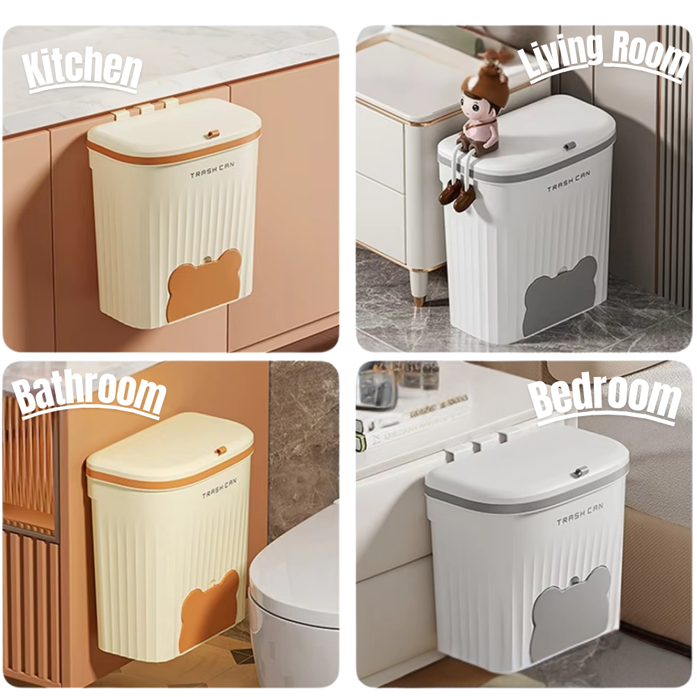 Clipped Or Mounted Waste Basket