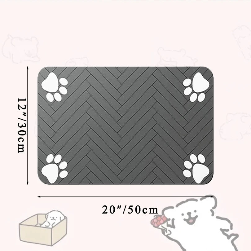 Quick Dry Placemat for Pet Food and Water Bowl