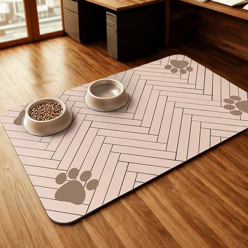 Quick Dry Placemat for Pet Food and Water Bowl
