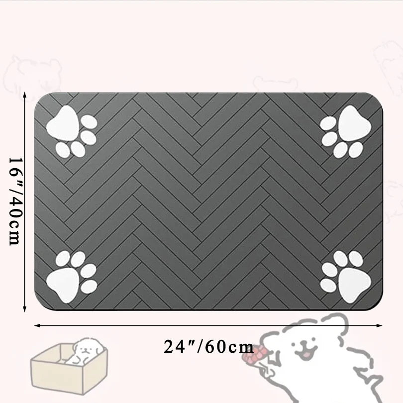 Quick Dry Placemat for Pet Food and Water Bowl