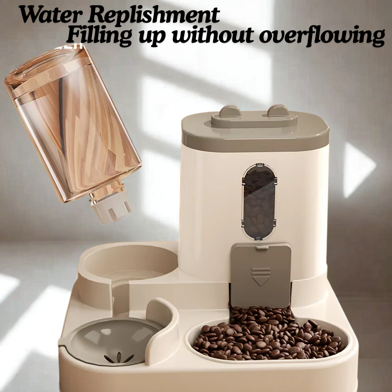 Automatic Pet Feeder With Water Fountain