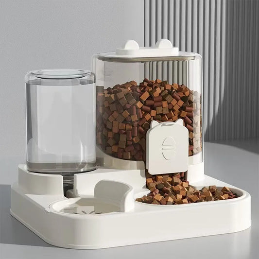 Automatic Pet Feeder With Water Fountain