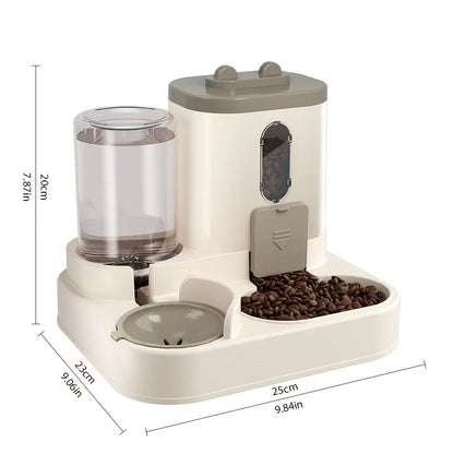 Automatic Pet Feeder With Water Fountain