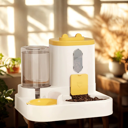 Automatic Pet Feeder With Water Fountain
