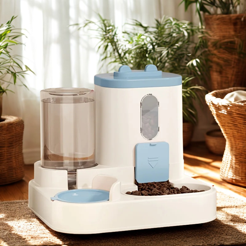 Automatic Pet Feeder With Water Fountain