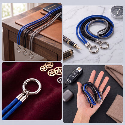 Everyday Luxe Eyewear Cord – Braided Nylon & Zinc Alloy Ring