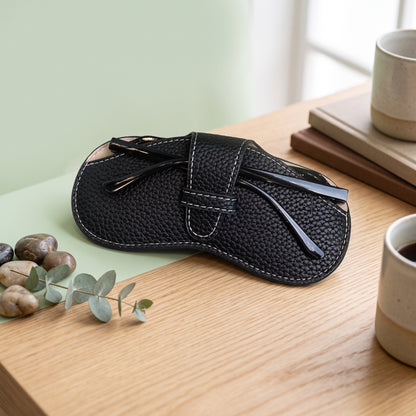 Portable Leather Sunglasses & Glasses Case – Lightweight Unisex Eyewear Protector