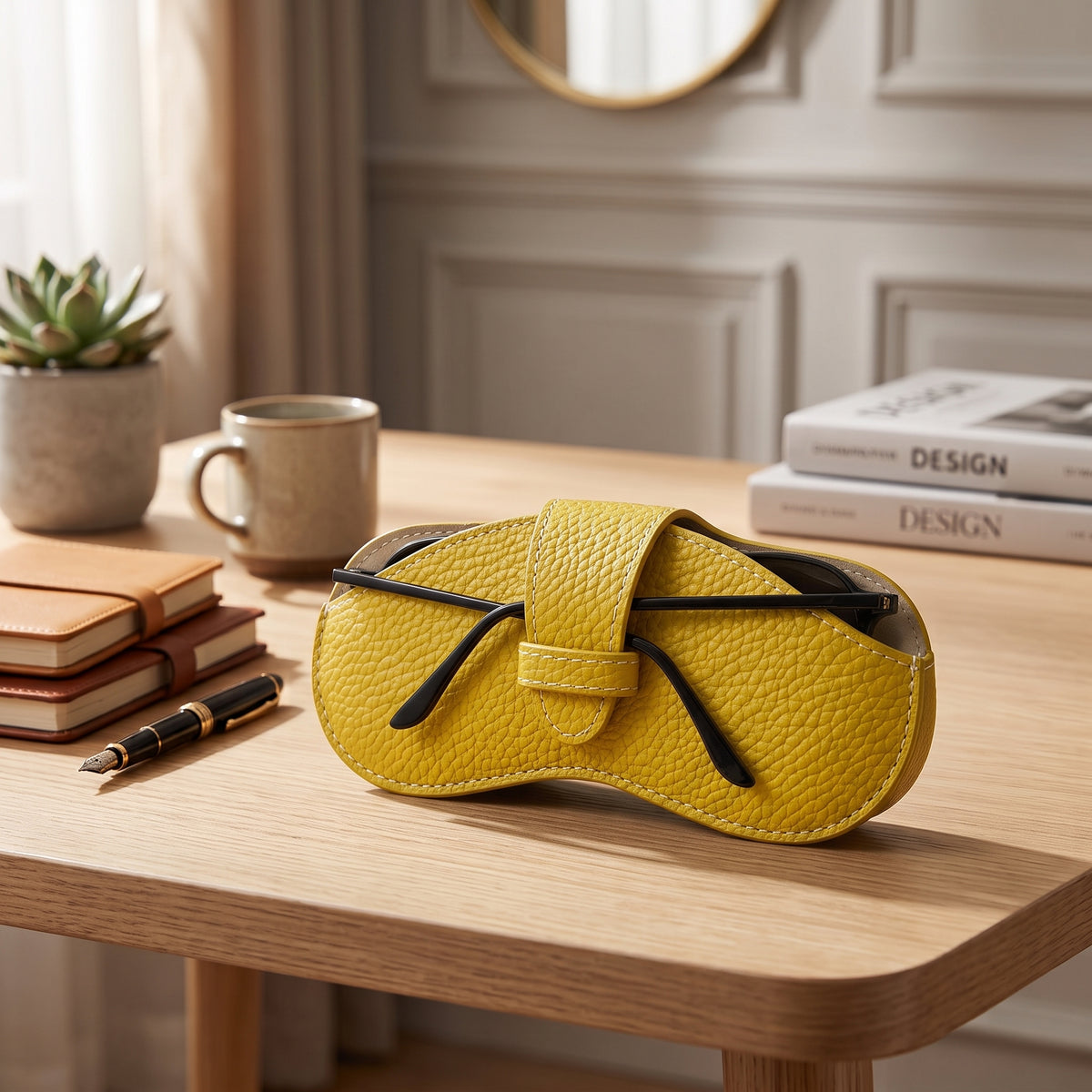 Portable Leather Sunglasses & Glasses Case – Lightweight Unisex Eyewear Protector