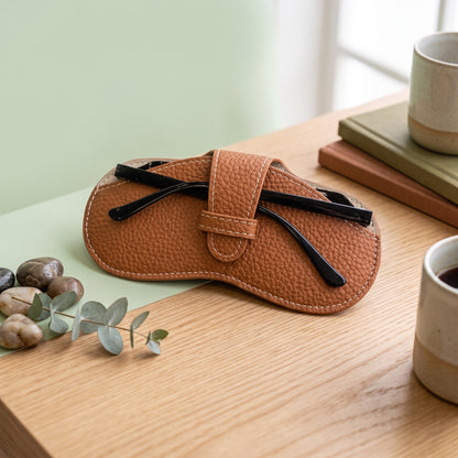 Portable Leather Sunglasses & Glasses Case – Lightweight Unisex Eyewear Protector