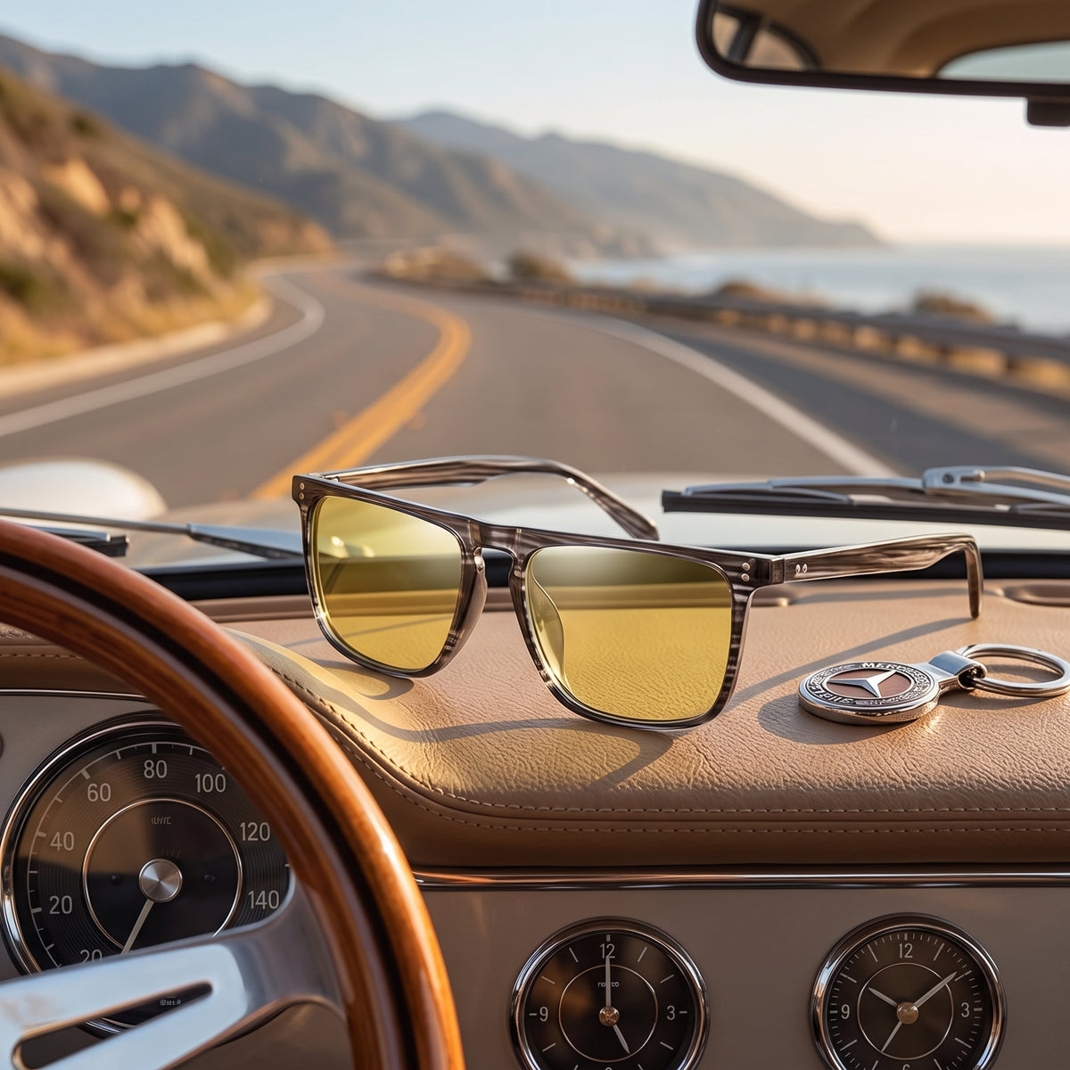 Night Vision & Polarised Sunglasses – Classic Square