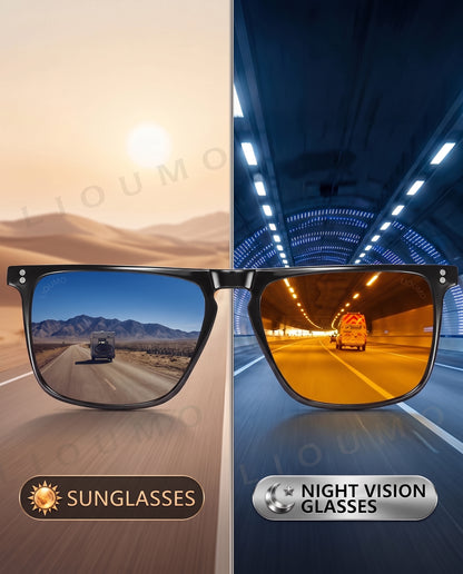 Night Vision & Polarised Sunglasses – Classic Square