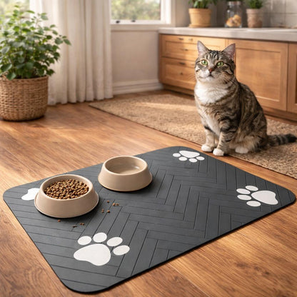 Quick Dry Placemat for Pet Food and Water Bowl