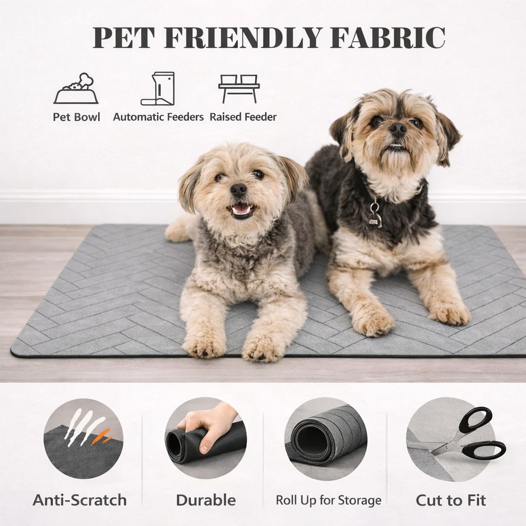 Quick Dry Placemat for Pet Food and Water Bowl