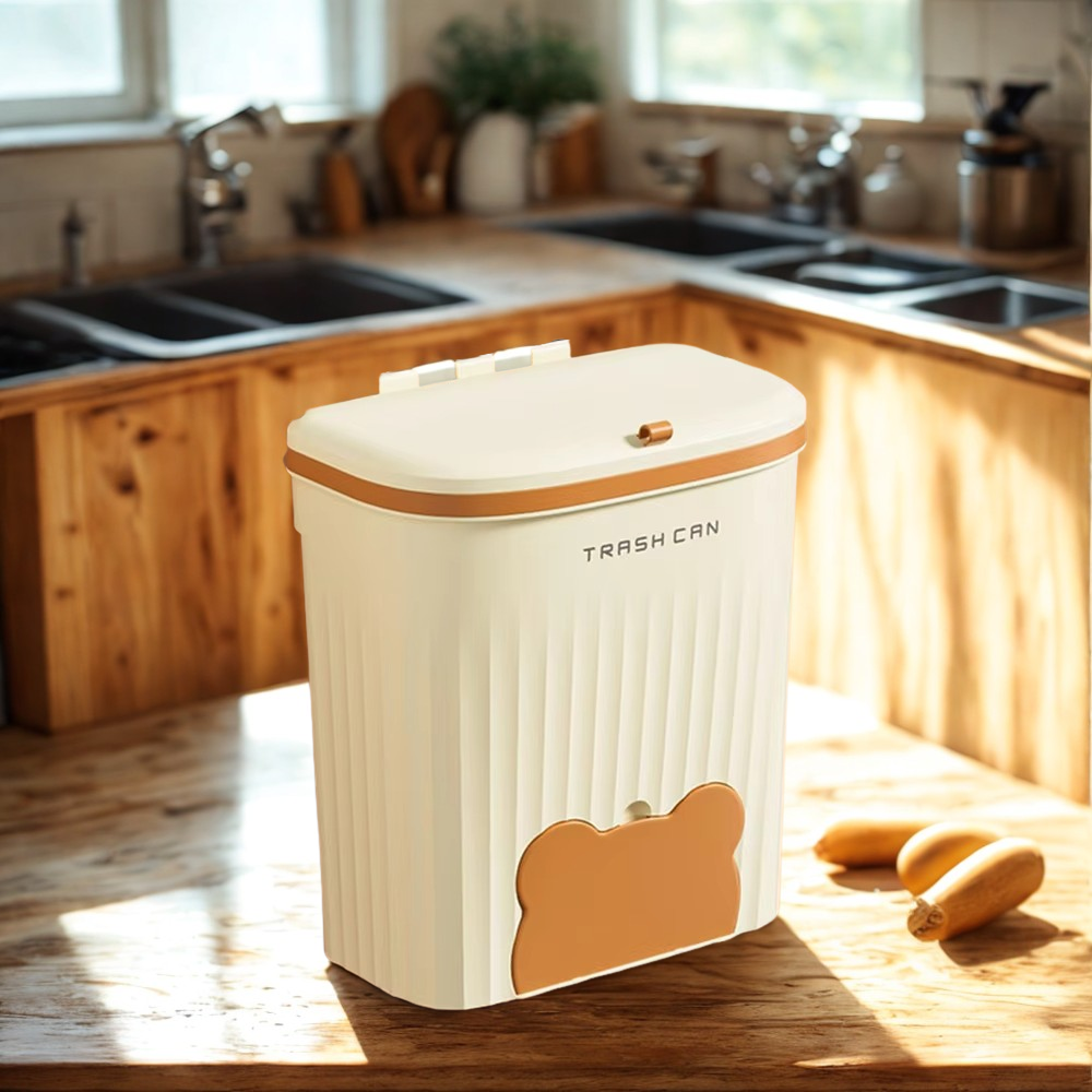 Clipped Or Mounted Waste Basket