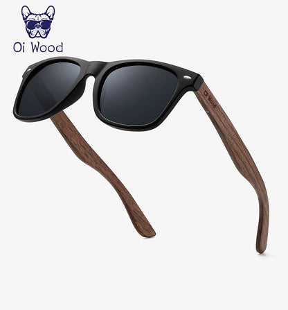 Oi Wood Natural Wooden Polarized Sunglasses