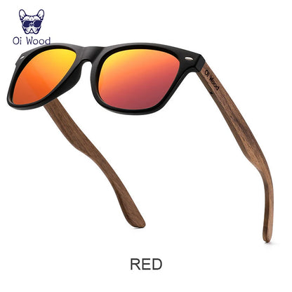 Oi Wood Natural Wooden Polarized Sunglasses