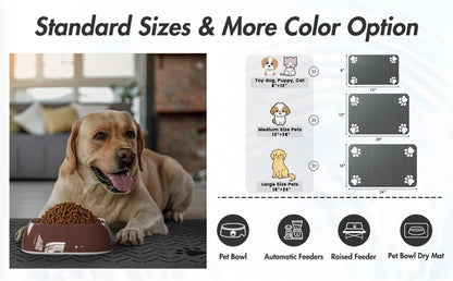 Quick Dry Placemat for Pet Food and Water Bowl