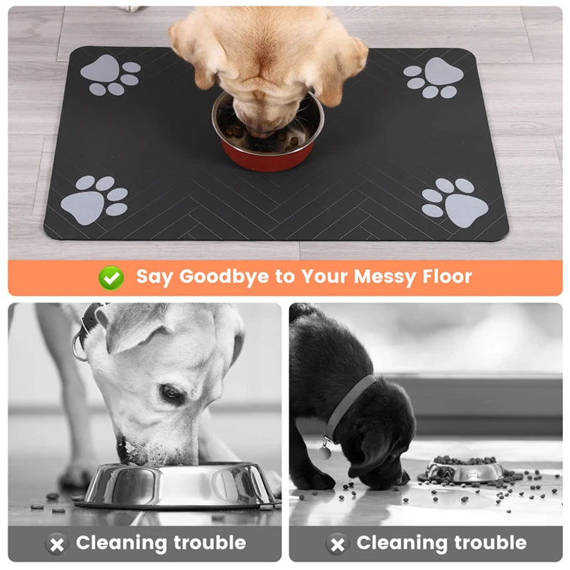 Quick Dry Placemat for Pet Food and Water Bowl