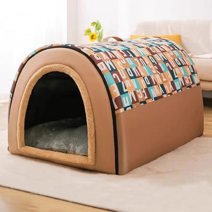 Cozy Indoor Dog House Tent – Soft, Stylish & Spacious