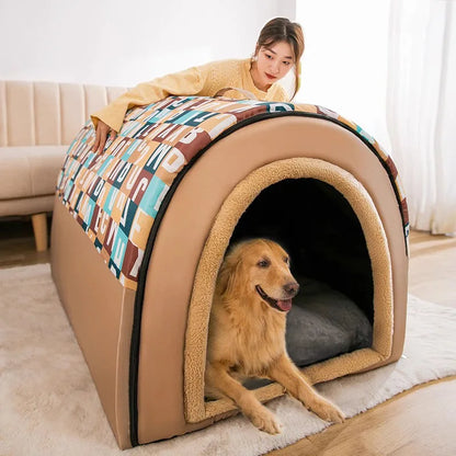 Cozy Indoor Dog House Tent – Soft, Stylish & Spacious