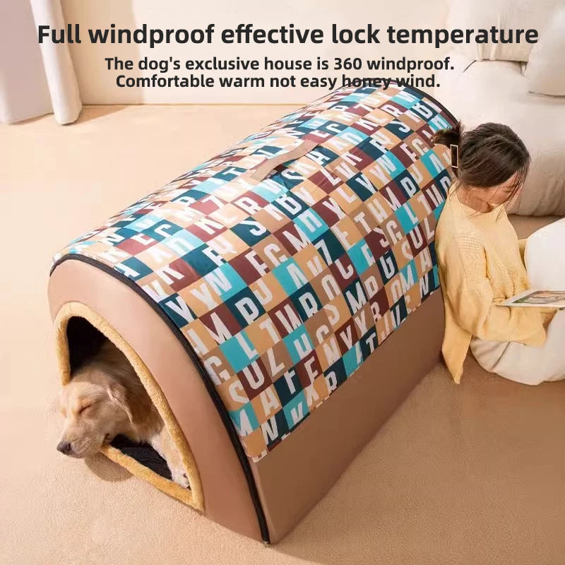 Cozy Indoor Dog House Tent – Soft, Stylish & Spacious