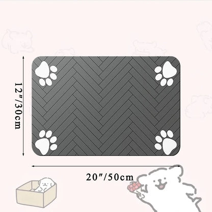 Quick Dry Placemat for Pet Food and Water Bowl