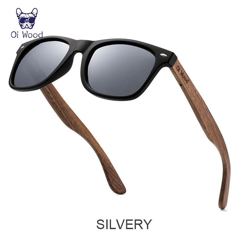 Oi Wood Natural Wooden Polarized Sunglasses