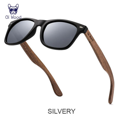 Oi Wood Natural Wooden Polarized Sunglasses